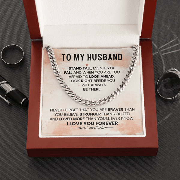 To My Amazing Husband – Cuban Link Chain - HEARTEN
