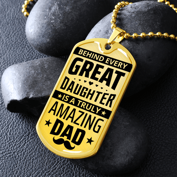 Luxury Graphic Dog Tag Necklace - HEARTEN