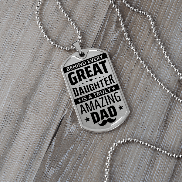 Luxury Graphic Dog Tag Necklace - HEARTEN