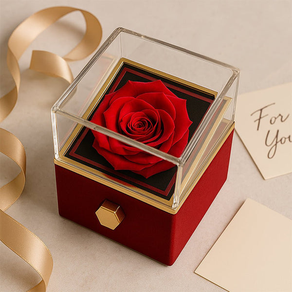 Forever Love with Rotating Rose Gift Box - HEARTEN