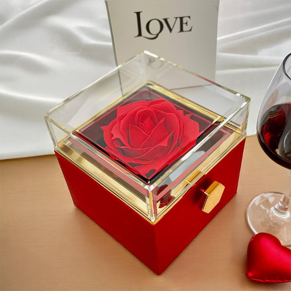 Forever Love with Rotating Rose Gift Box - HEARTEN