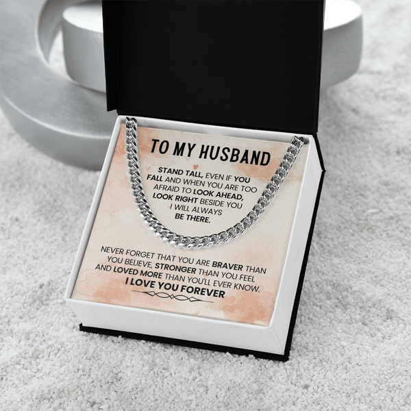 To My Amazing Husband – Cuban Link Chain - HEARTEN