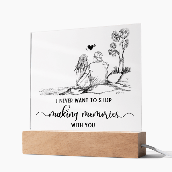 Acrylic Square Plaque - HEARTEN