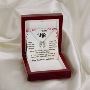 To My Wife  - Lucky In Love Necklace - HEARTEN