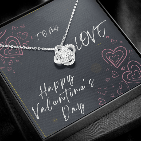 To My Love Love Knot Necklace - Valentine's Day Gift - HEARTEN