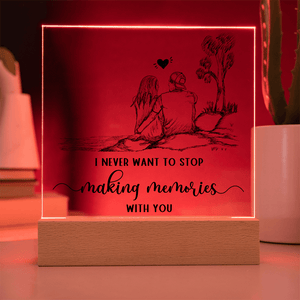 Acrylic Square Plaque - HEARTEN