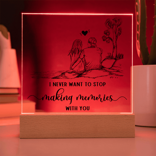 Acrylic Square Plaque - HEARTEN