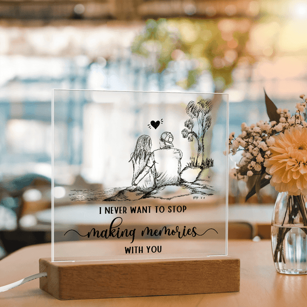 Acrylic Square Plaque - HEARTEN