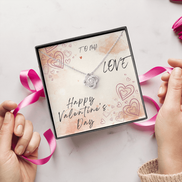To My Love Love Knot Necklace - Valentine's Day Gift - HEARTEN