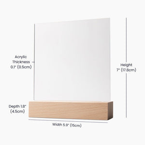 Acrylic Square Plaque - HEARTEN