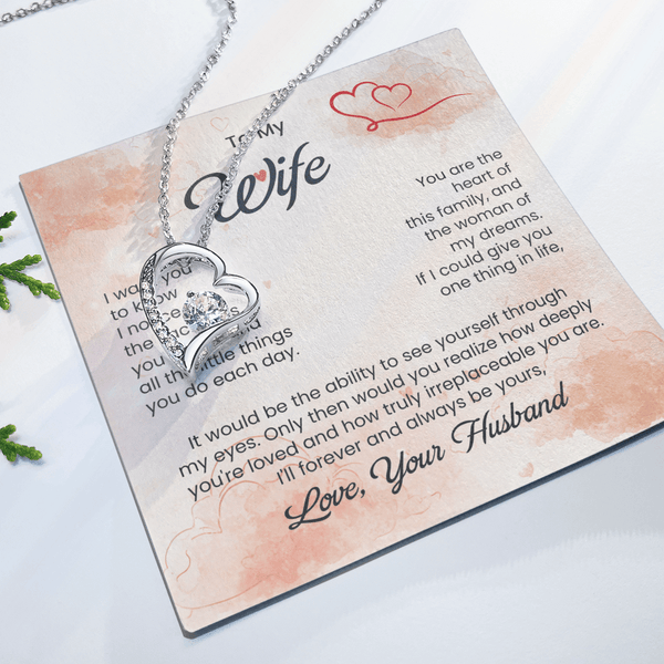 To My Beautiful Wife - Forever Love Necklace - HEARTEN