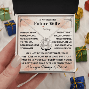 To My Beautiful Future Wife - Love Knot Necklace - HEARTEN