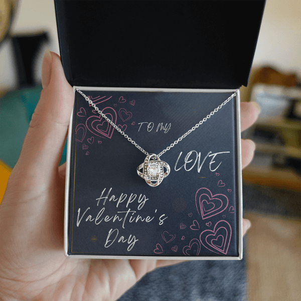 To My Love Love Knot Necklace - Valentine's Day Gift - HEARTEN