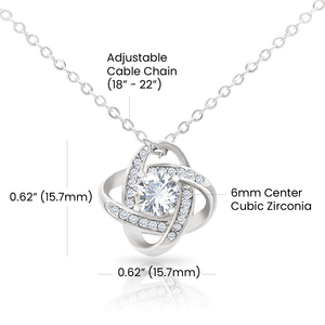 To My Beautiful Future Wife - Love Knot Necklace - HEARTEN
