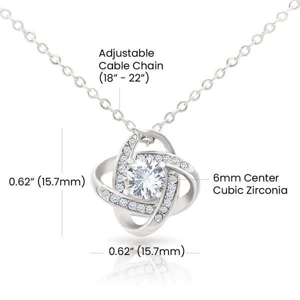 To My Beautiful Future Wife - Love Knot Necklace - HEARTEN