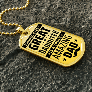 Luxury Graphic Dog Tag Necklace - HEARTEN