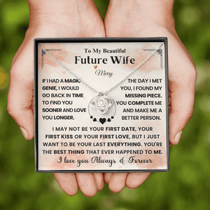 To My Beautiful Future Wife - Love Knot Necklace - HEARTEN