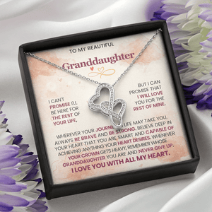 To My Beautiful Granddaughter - Heart to Heart Pendant Necklace - HEARTEN