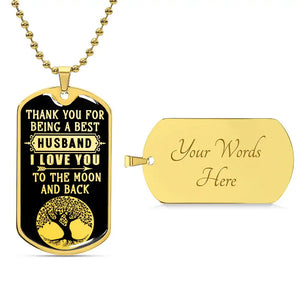 Luxury Graphic Dog Tag Necklace - HEARTEN