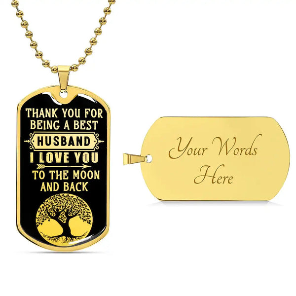 Luxury Graphic Dog Tag Necklace - HEARTEN