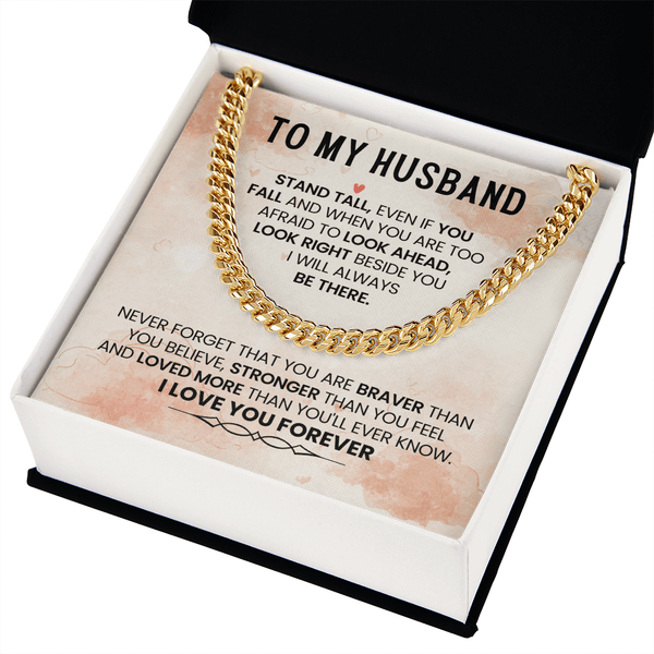To My Amazing Husband – Cuban Link Chain - HEARTEN
