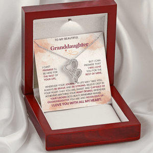 To My Beautiful Granddaughter - Heart to Heart Pendant Necklace - HEARTEN