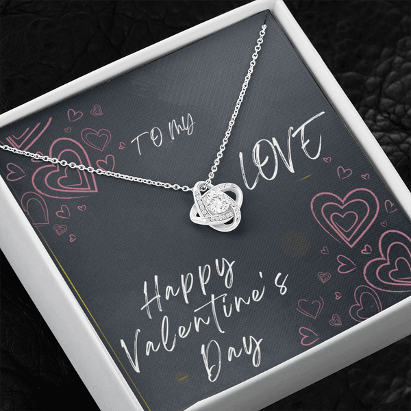 To My Love Love Knot Necklace - Valentine's Day Gift - HEARTEN