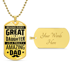 Luxury Graphic Dog Tag Necklace - HEARTEN