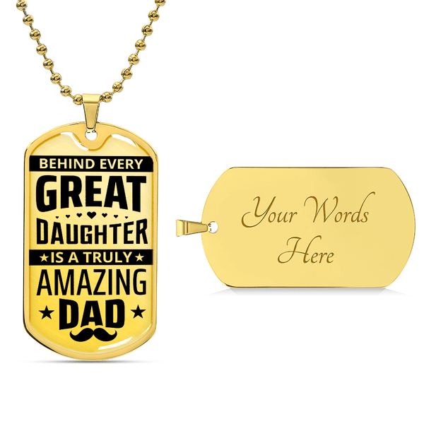 Luxury Graphic Dog Tag Necklace - HEARTEN