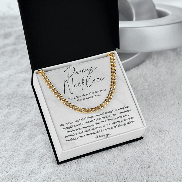 Promise Cuban Link Chain for Him - HEARTEN20