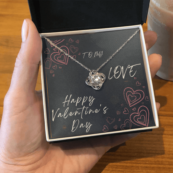 To My Love Love Knot Necklace - Valentine's Day Gift - HEARTEN