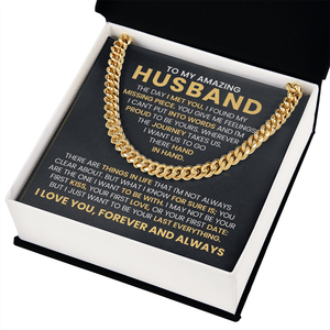To My Amazing Husband – Cuban Link Chain - HEARTEN