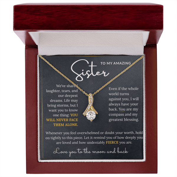To My Amazing Sister - Alluring Beauty Necklace - HEARTEN