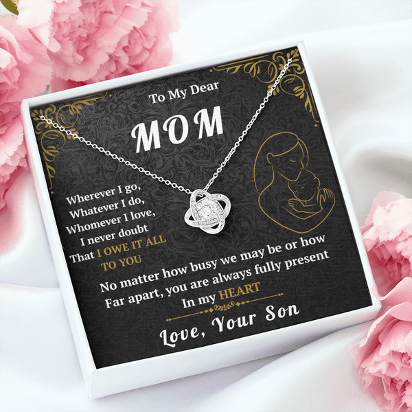 To My Mom - Love Knot Necklace - HEARTEN