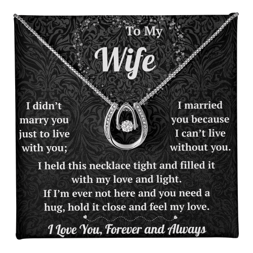 To My Wife  - Lucky In Love Necklace - HEARTEN