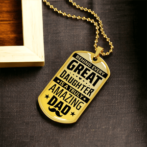 Luxury Graphic Dog Tag Necklace - HEARTEN