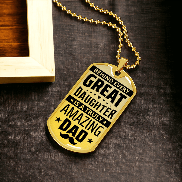 Luxury Graphic Dog Tag Necklace - HEARTEN