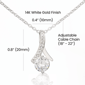 Alluring Beauty Necklace (Yellow & White Gold Variants) - HEARTEN