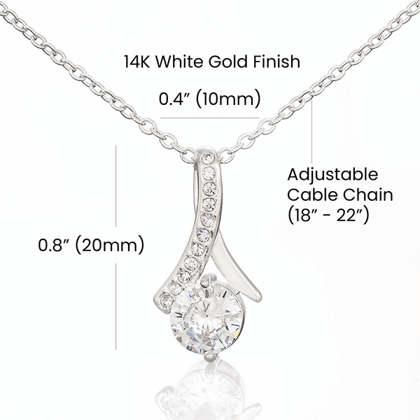 Alluring Beauty Necklace (Yellow & White Gold Variants) - HEARTEN