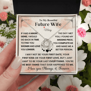 To My Beautiful Future Wife - Love Knot Necklace - HEARTEN