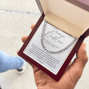 Promise Cuban Link Chain for Him - HEARTEN18