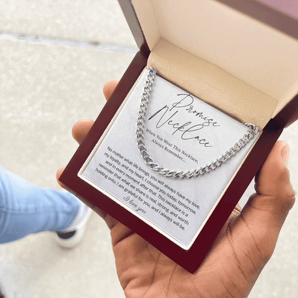 Promise Cuban Link Chain for Him - HEARTEN18