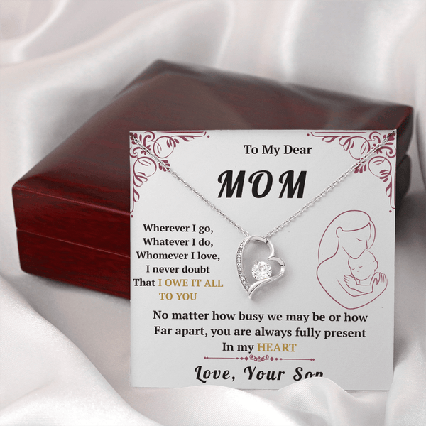 To My Mom - Forever Love Necklace - HEARTEN