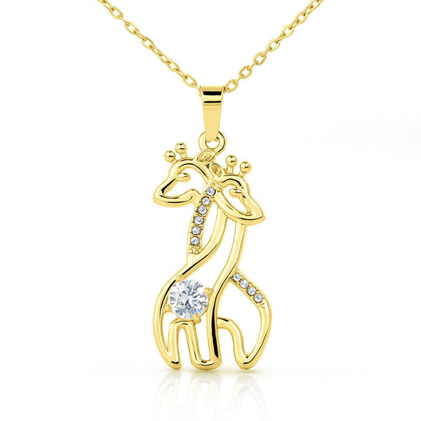 To My Beautiful Daughter - Giraffe Necklace - HEARTEN