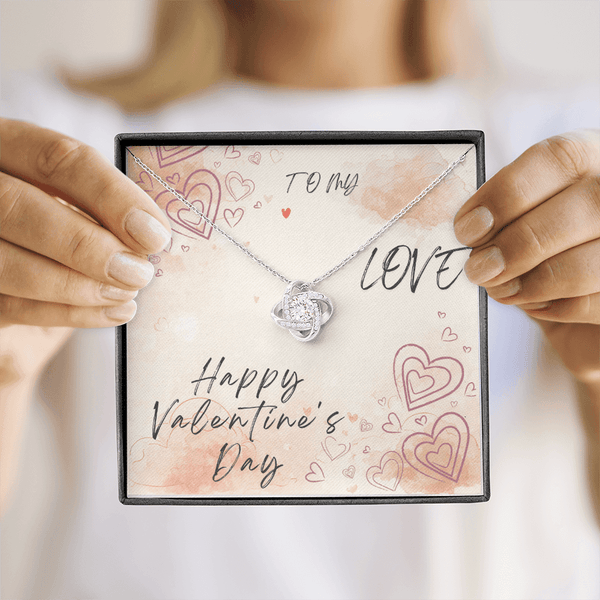 To My Love Love Knot Necklace - Valentine's Day Gift - HEARTEN
