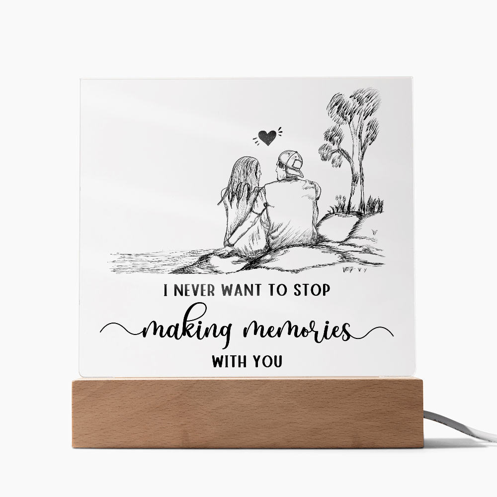 Acrylic Square Plaque - HEARTEN