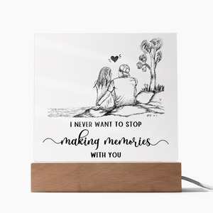 Acrylic Square Plaque - HEARTEN
