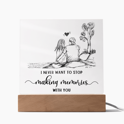 Acrylic Square Plaque - HEARTEN