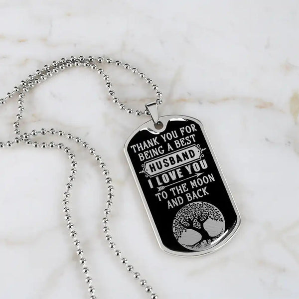 Luxury Graphic Dog Tag Necklace - HEARTEN