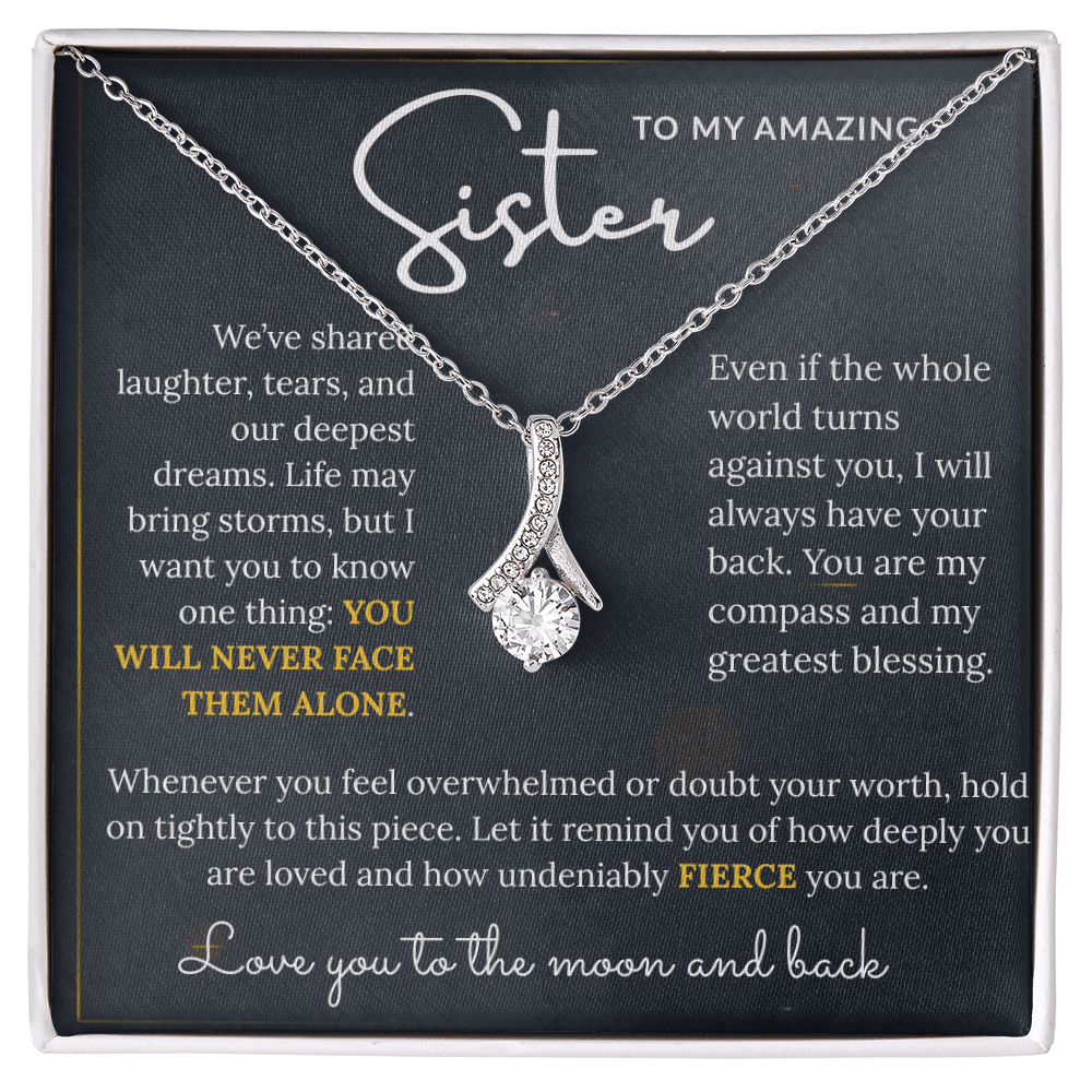 To My Amazing Sister - Alluring Beauty Necklace - HEARTEN